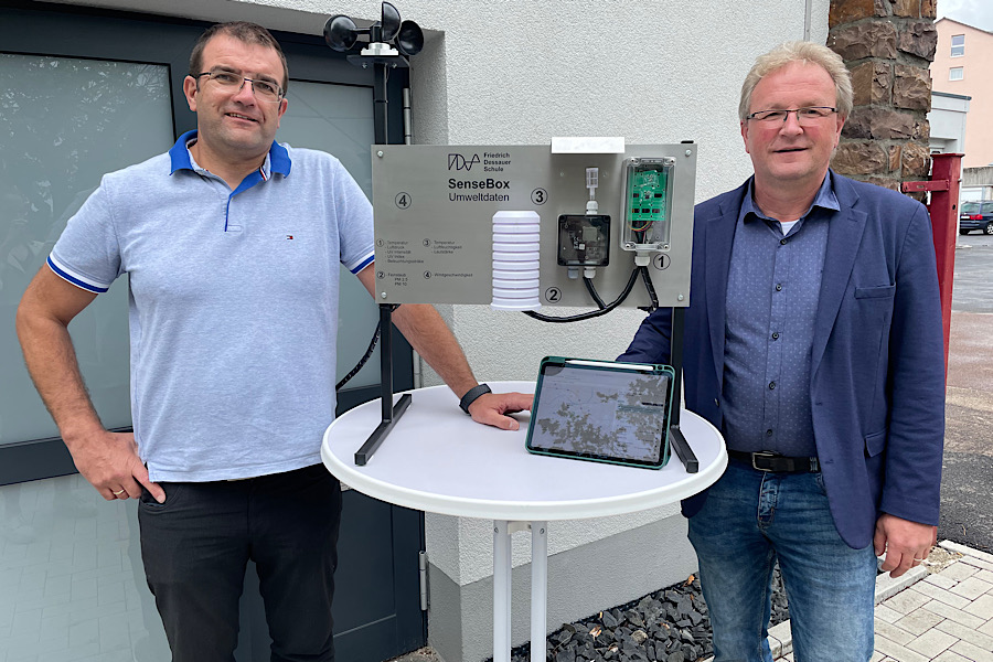 Mobile Messstation „senseBox“ erfasst jetzt Umweltdaten an der FDS
